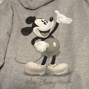 Mickey Gray Adult Hoodie